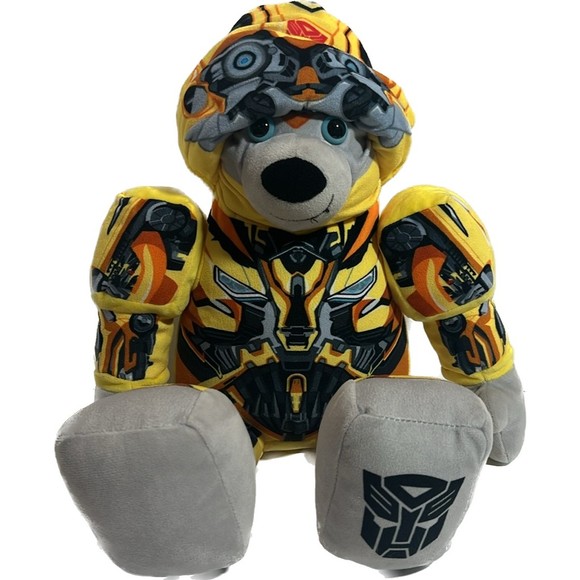 Build A Bear Transformers Bumblebee Yellow 17" Changes to Autobot Movable Arms - Picture 7 of 13